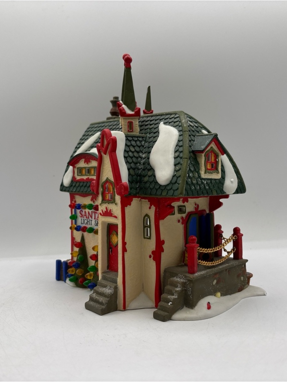 Department 56 1997 Vintage HVC North Pole Series Santa’s Light Shop 56397 EUC - Picture 2 of 12